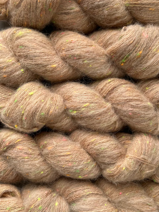 Camel Neon Fluff Sock