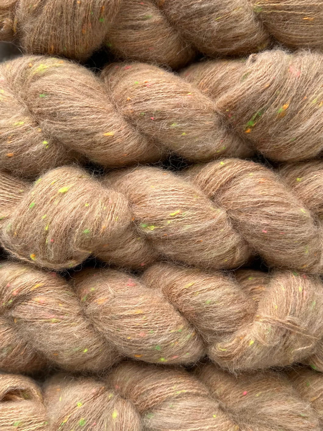 Camel Neon Fluff Sock