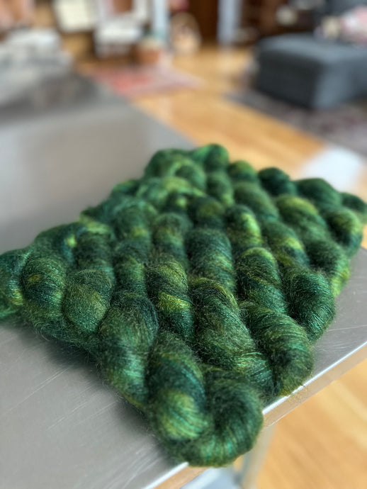 Velvet Pine on Wisp Lace Mohair