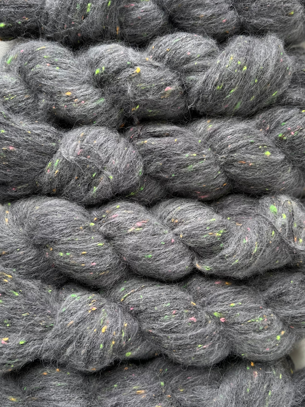Slate Neon Fluff Sock