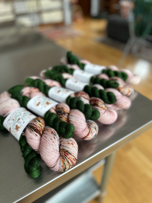 Homemade Holiday Hearty BFL Sock Set