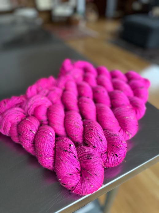 Life in Plastic BFL Tweed Sock