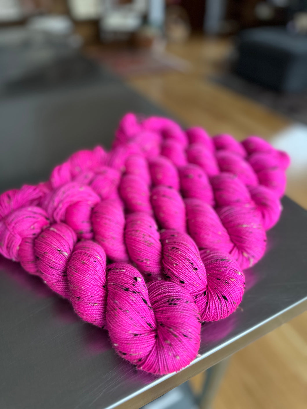 Life in Plastic BFL Tweed Sock