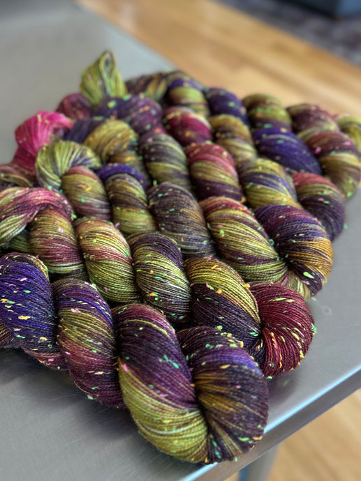 Midnight Margaritas Neon Tweed Sock