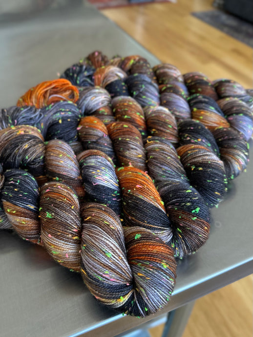 October Neon Tweed Sock