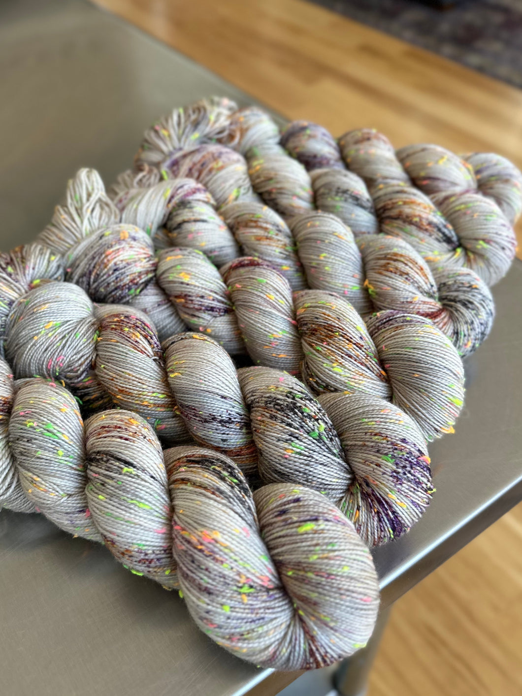 Happy Haunts Neon Tweed Sock